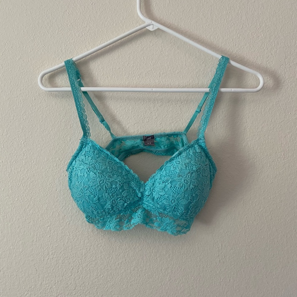 Aerie blue Lace padded bralette